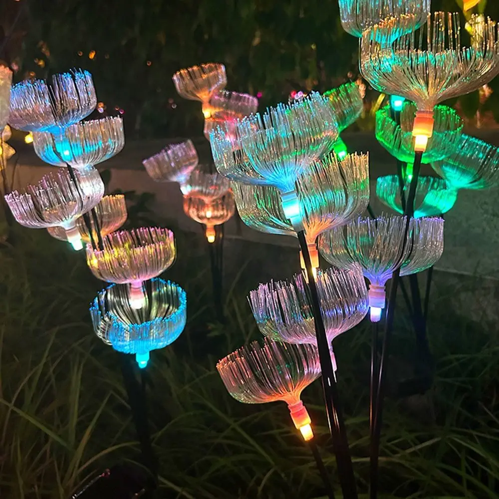 

Solar Powered Outdoor Solar Jellyfish Light Waterproof Energy Saving 6 Heads Jellyfish Light RGB Durable Landscape Lawn Lamp