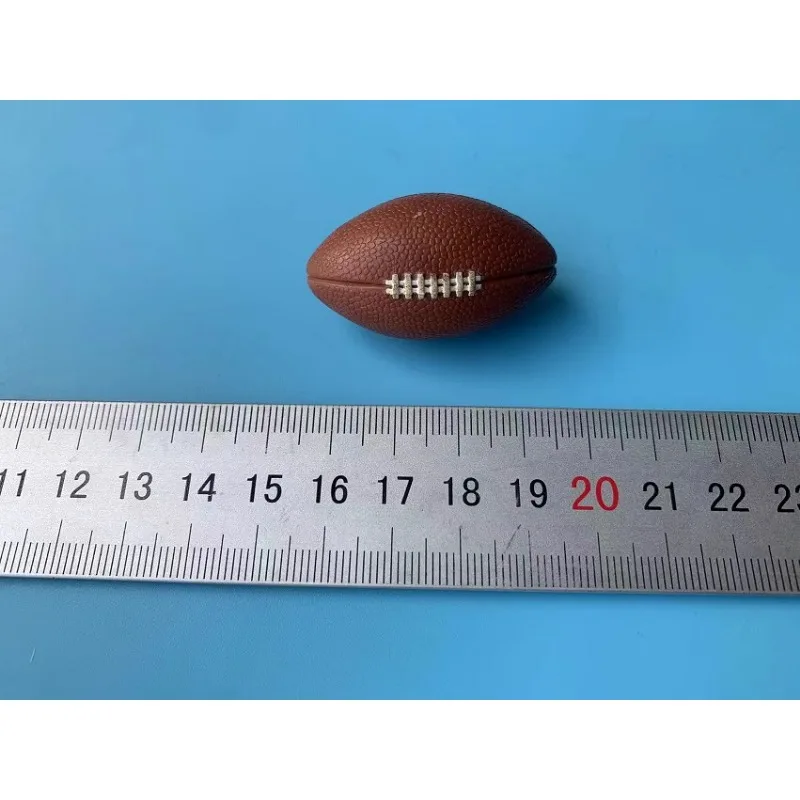 1/6 skala Mini Rugby miękki gumowy materiał scena żołnierza sportowiec Model piłki dla 12 cali figurka lalki rekwizyty komponentowe