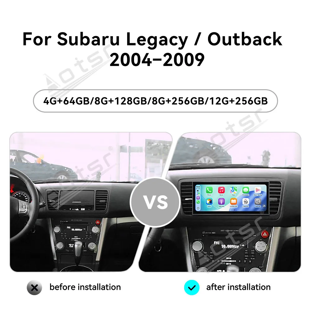 15.8'' Car Radio For Subaru Legacy/Outback 2004-2009 Carplay GPS Navigation Multimedia Player Car Accessories HD Touch Screen