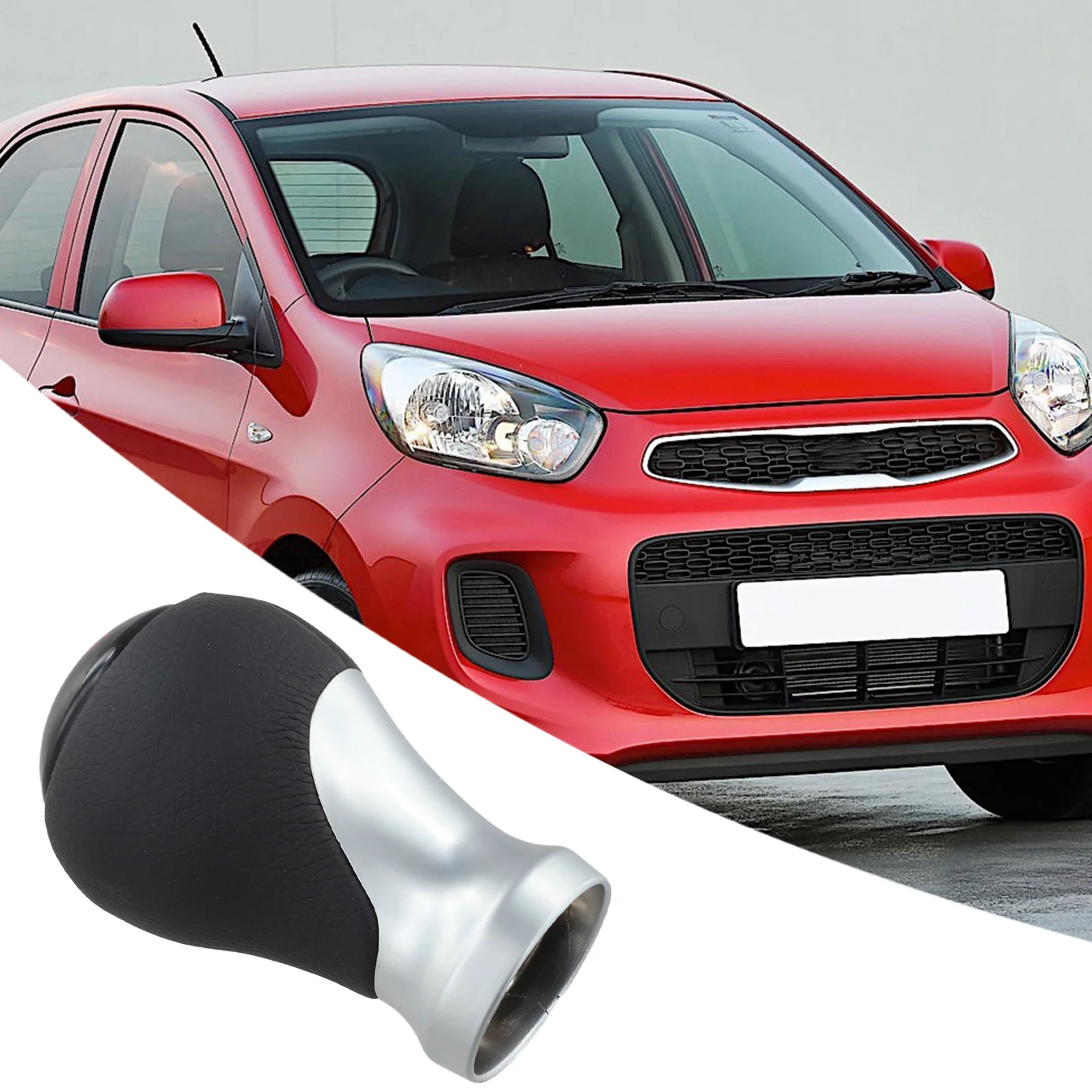 For Kia For Picanto Morning 2012 2015 and MK3 Compatible Shift Knob with for Red Lettering to Optimize Gear Shift Handling
