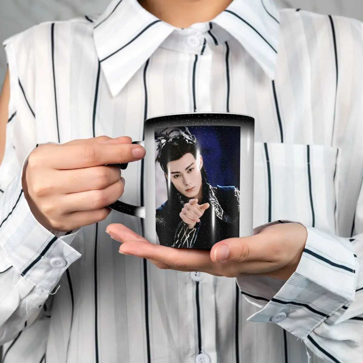 Dylan Wang Dong Fang Da Qiang Cang Lan Jue Mug Funny Ceramic Coffee Cups Tea Mugs Milk Cup Drinkware Gifts for Friends
