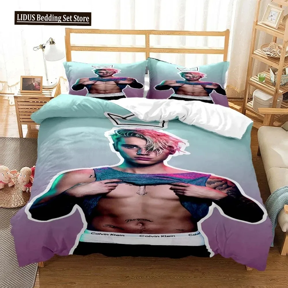 Singer Justin Bieber Fashion 3D Printed Bedding Queen Bedding Set Customized King Size Bedding Set Soft And Comfortable