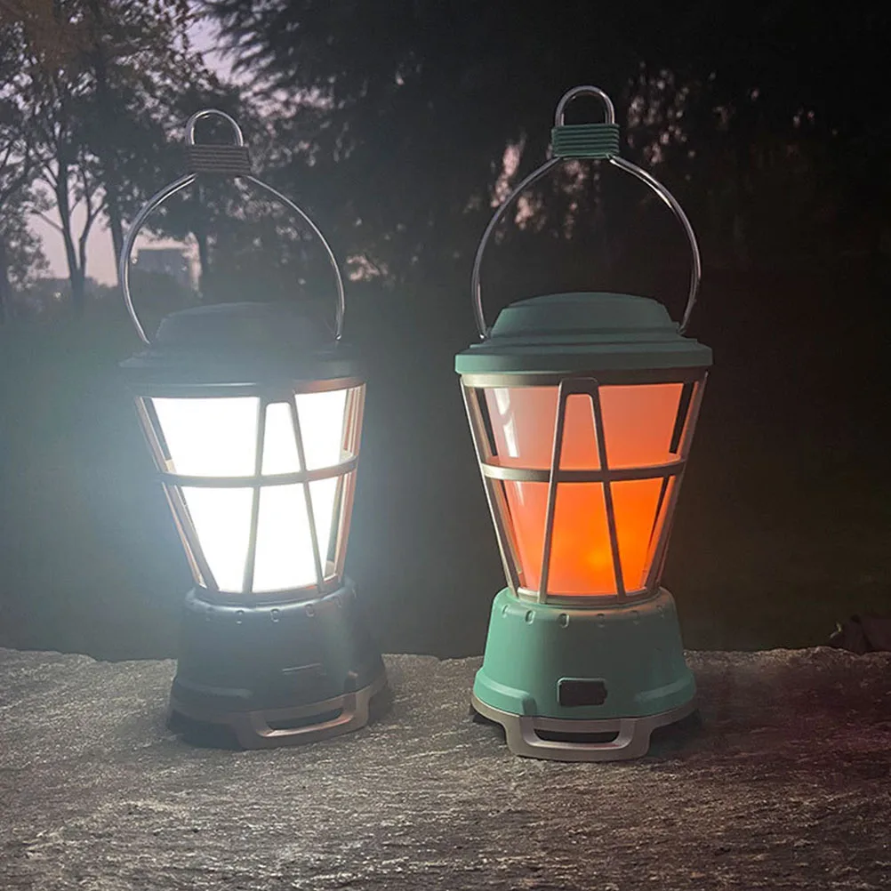 

Portable Camping Light Vintage Lantern ABS Material Waterproof Tent Lamp Brightness Adjustable Outdoor Accessory Retro Style
