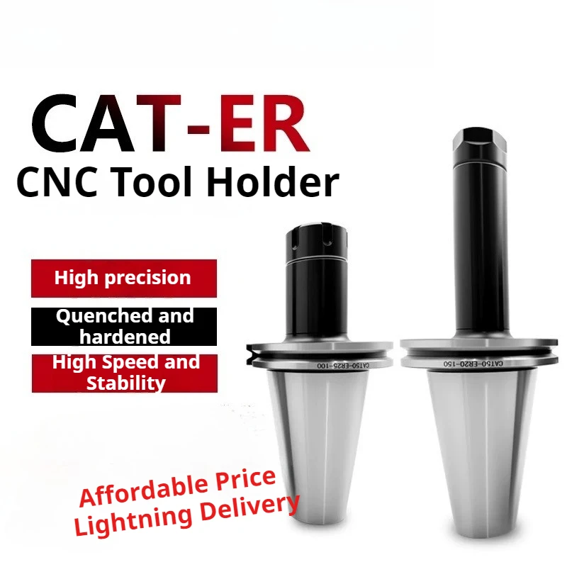 CAT40 ER16/ER20/ER32/ER40 US Standard High Precision Tool Holder CNC Milling Machine Center Collet Chuck Pull Stud Handle Shank