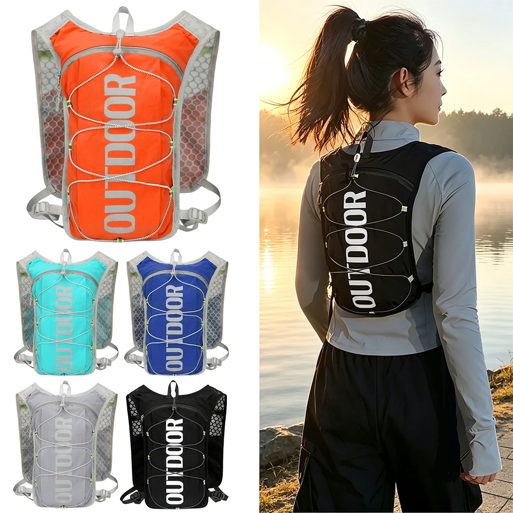 1pcs Water Bottle Backpack for Women&Men,Ultra Lightweight Water Backpack for Running Cycling Hiking Camping