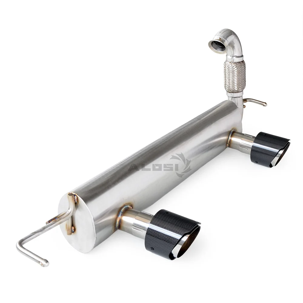 Suitable for Mercedes-Benz Smart W453 1.0/0 Cat Back Stainless Steel with Carbon Fiber Exhaust Head