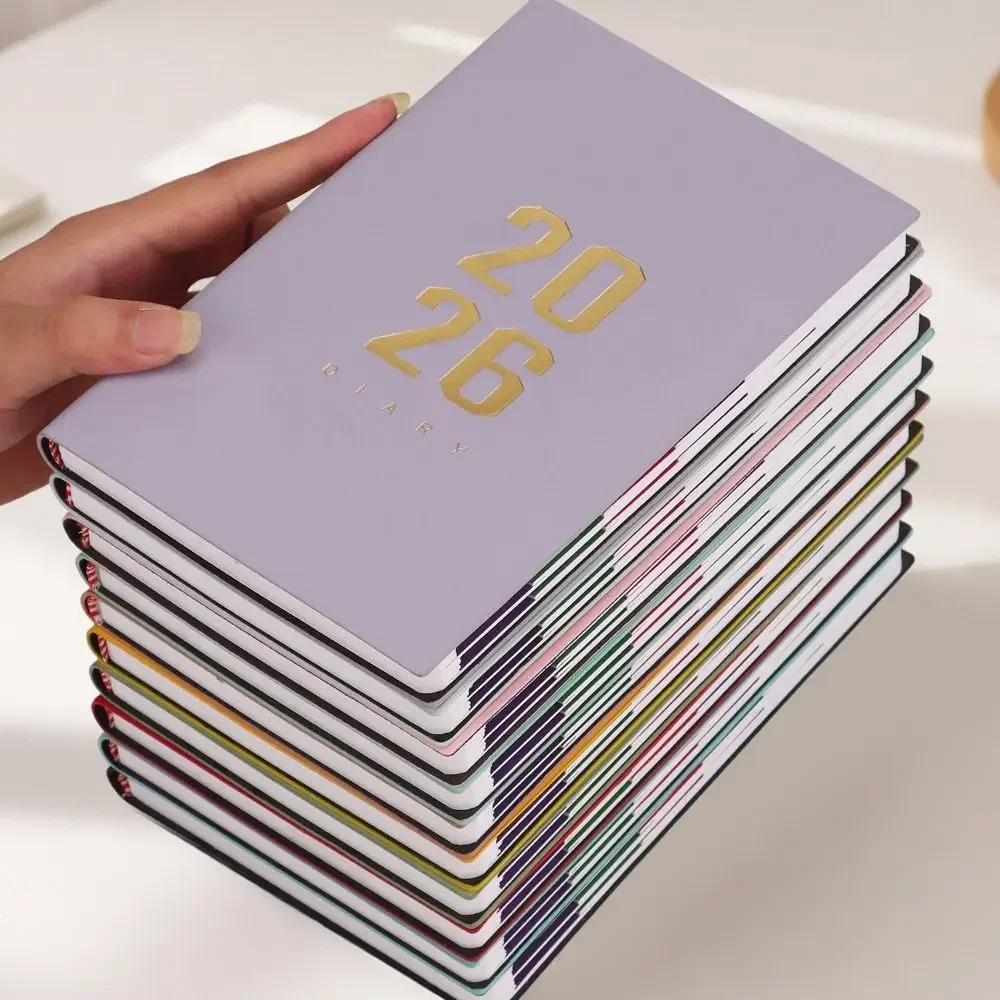 

New A5 2026 Schedule Book English Self-discipline Academic Planner 304 Pages Efficiency Daily Notepad Task