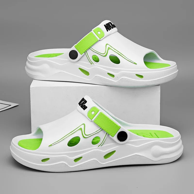 شبشب رجالي منصة عدم الانزلاق داخلي في الهواء الطلق الوجه يتخبط موضة خفيفة الوزن اثنين ارتداء صنادل المشي في الهواء الطلق حذاء الشاطئ للرجال #3