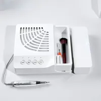 Professional 60W Nail Drill 35000RPM 2-in-1 Electric Dust Collector Vacuum Cleaner for Salon Use - Nail Dust Extraction Machine