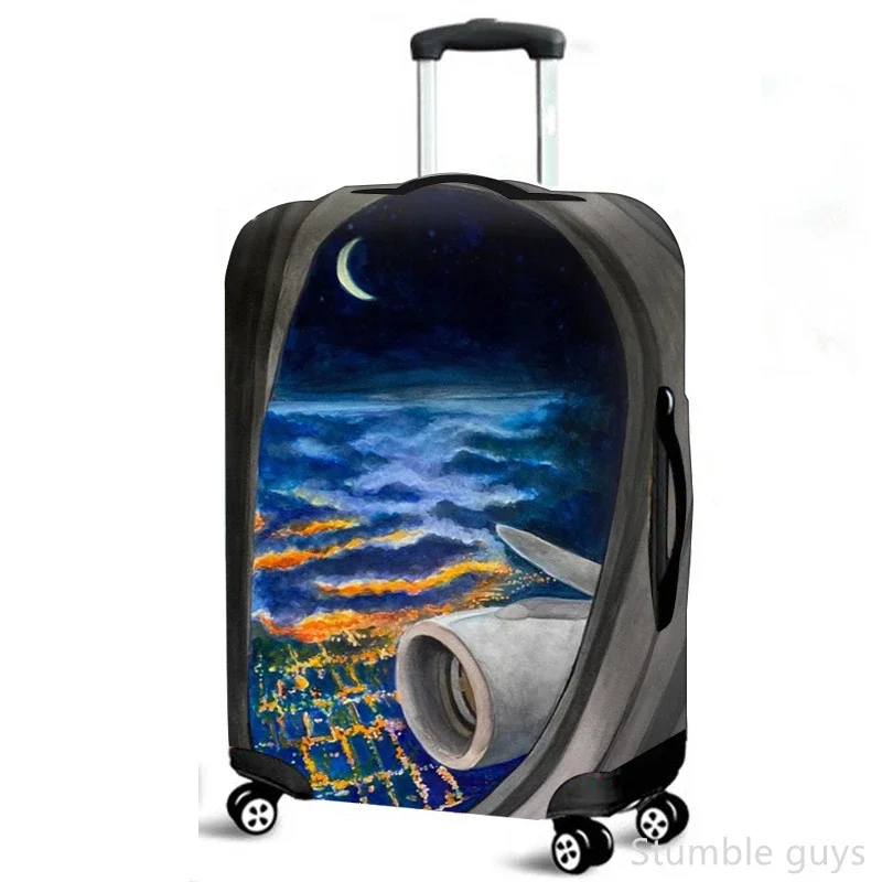 

Эластичный защитный чехол для багажа, защитный чехол для чемодана, устойчивый к износу, пылезащитный, полезен для деловых поездок, 18-32 дюйма