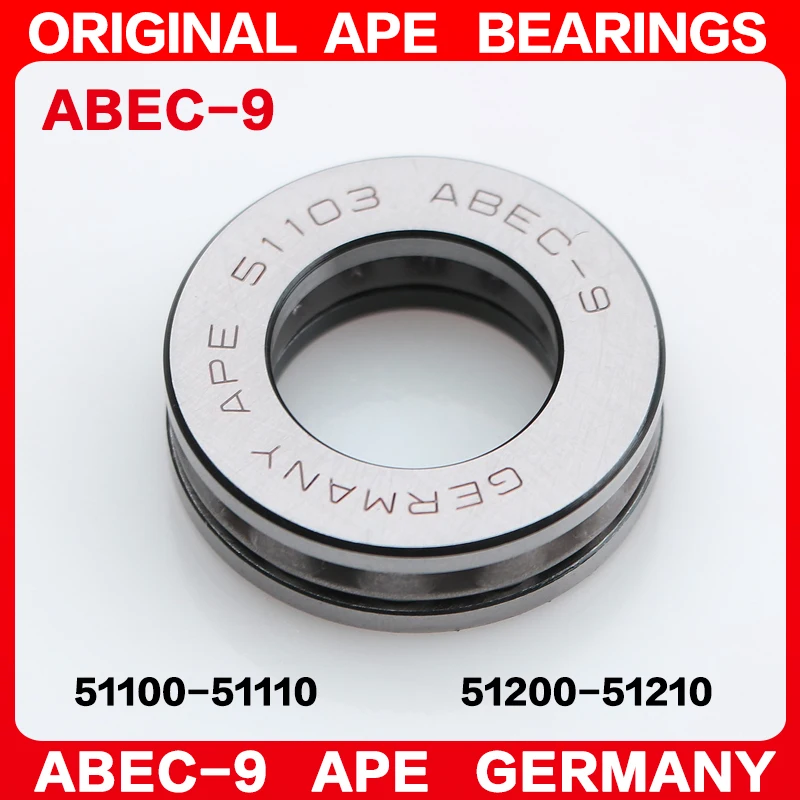 2pcs ABEC-9 Bearing 51100 51200 51101 51201 51102 51202 51103 51203 51104 51204 51105 51205 51106 51206 51107 51207 108 Bearings