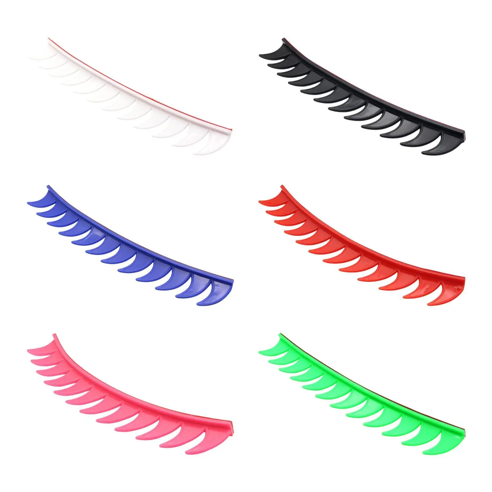 Flexible Helmet Decoration Wig Sticker Colorful Silicone Strip for Motorcycle Bike Helmet Accessory