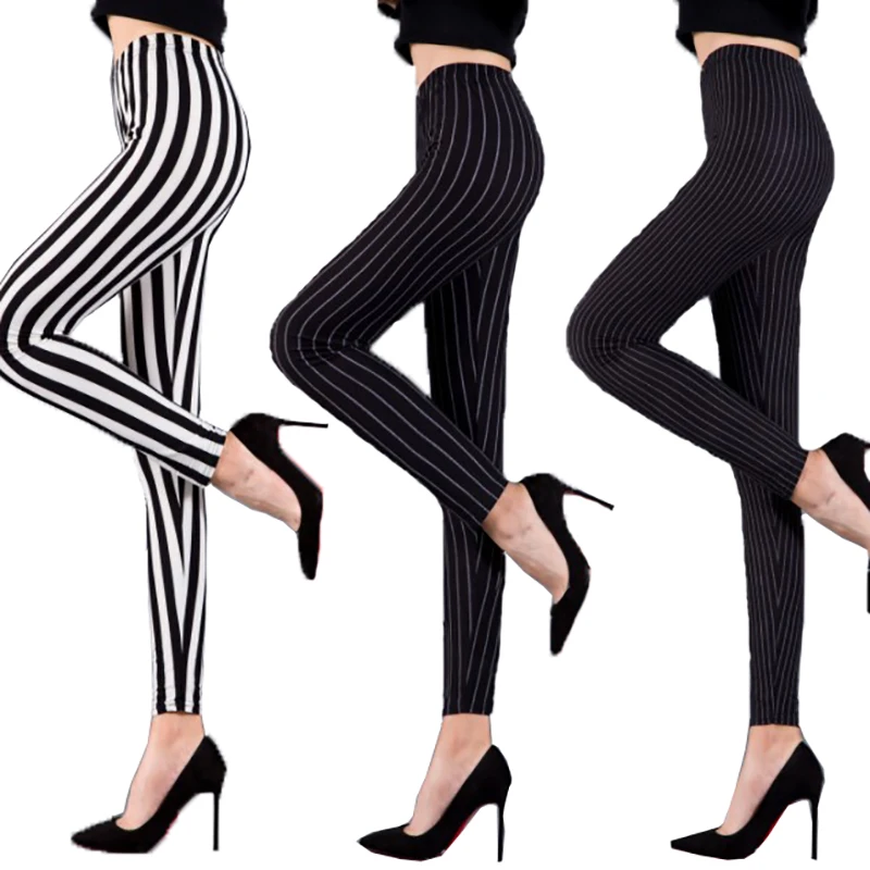Spring Autumn Milk Silk Fleece Printed Women's Leggings Elastic plus Size Slim Fit Nine Points Pants Ladies Base Layer Trousers
