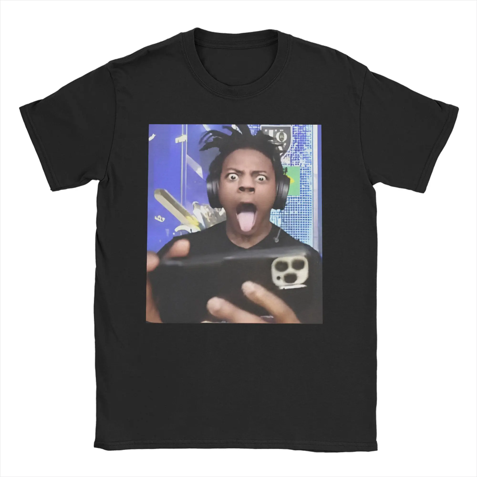 IShowSpeed Funny YouTuber T Shirts Men Women Pure Cotton Vintage T-Shirts Crewneck  Tee Shirt Short Sleeve Clothes Plus Size