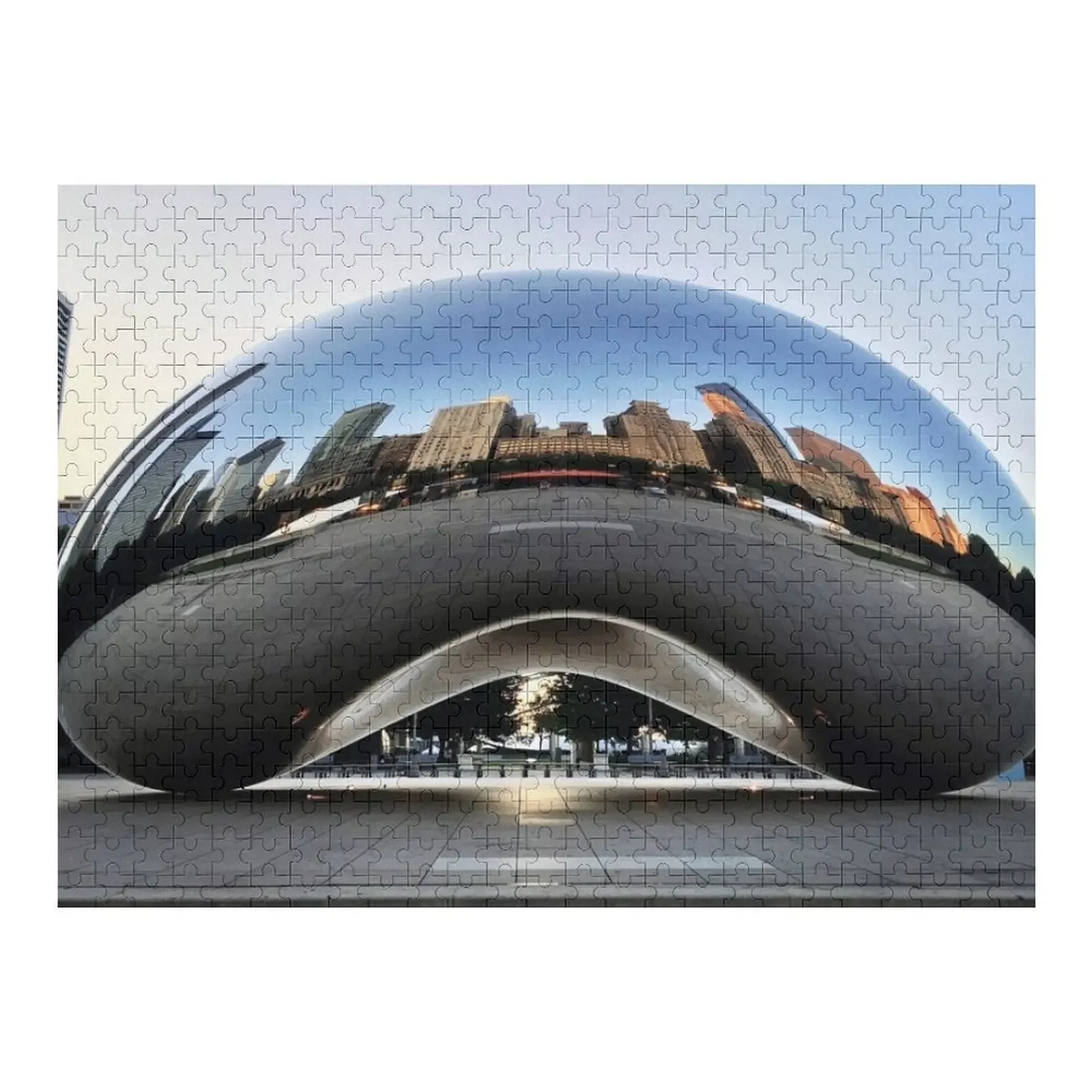 

The Bean in Chicago Illinois Jigsaw Puzzle Personalize Personalized Photo Gift Custom Gifts Puzzle