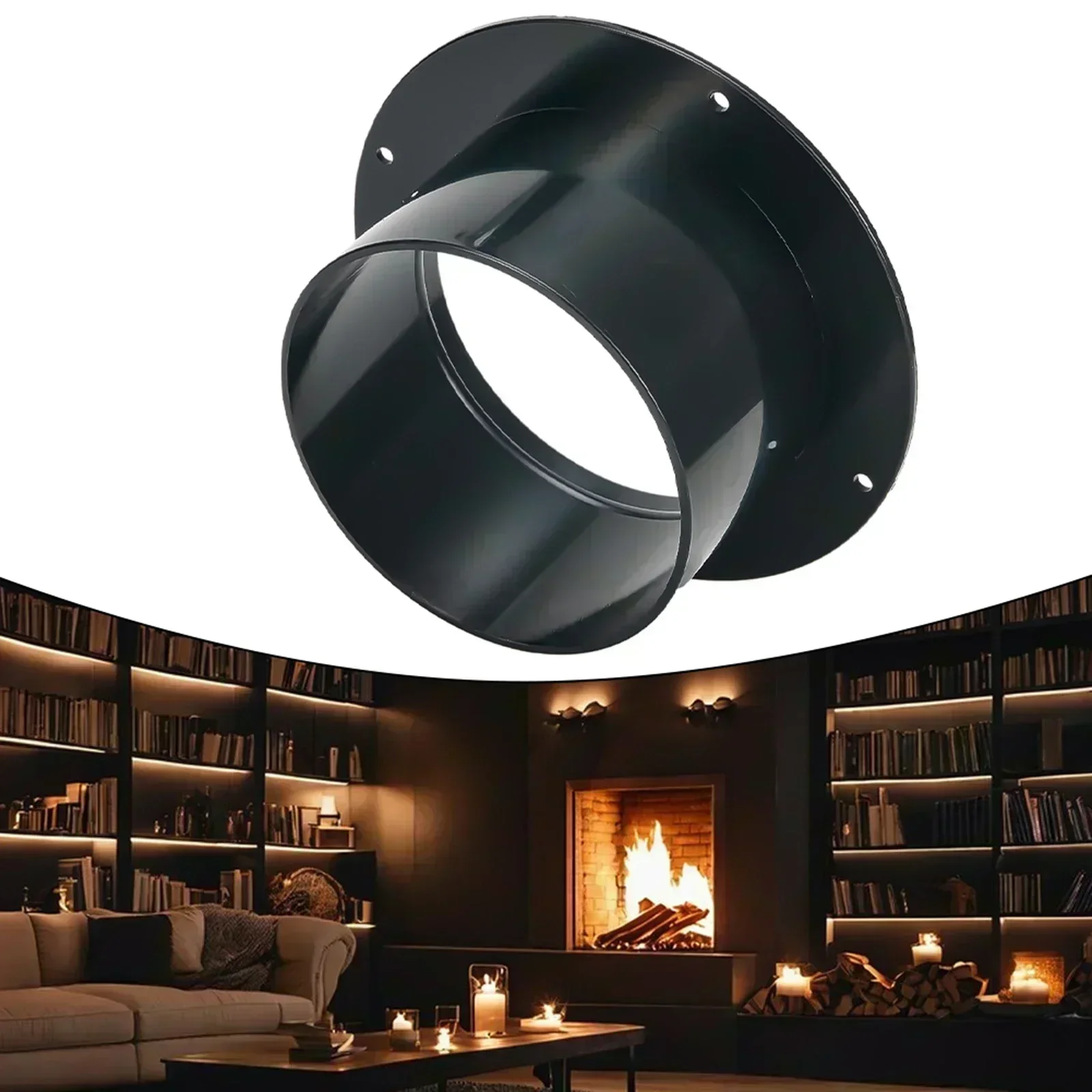 

Прямой соединитель для труб, прямые аксессуары из АБС-пластика, аксессуары для вентиляции, черные соединители 4 дюйма/5 дюйма/6 дюймов