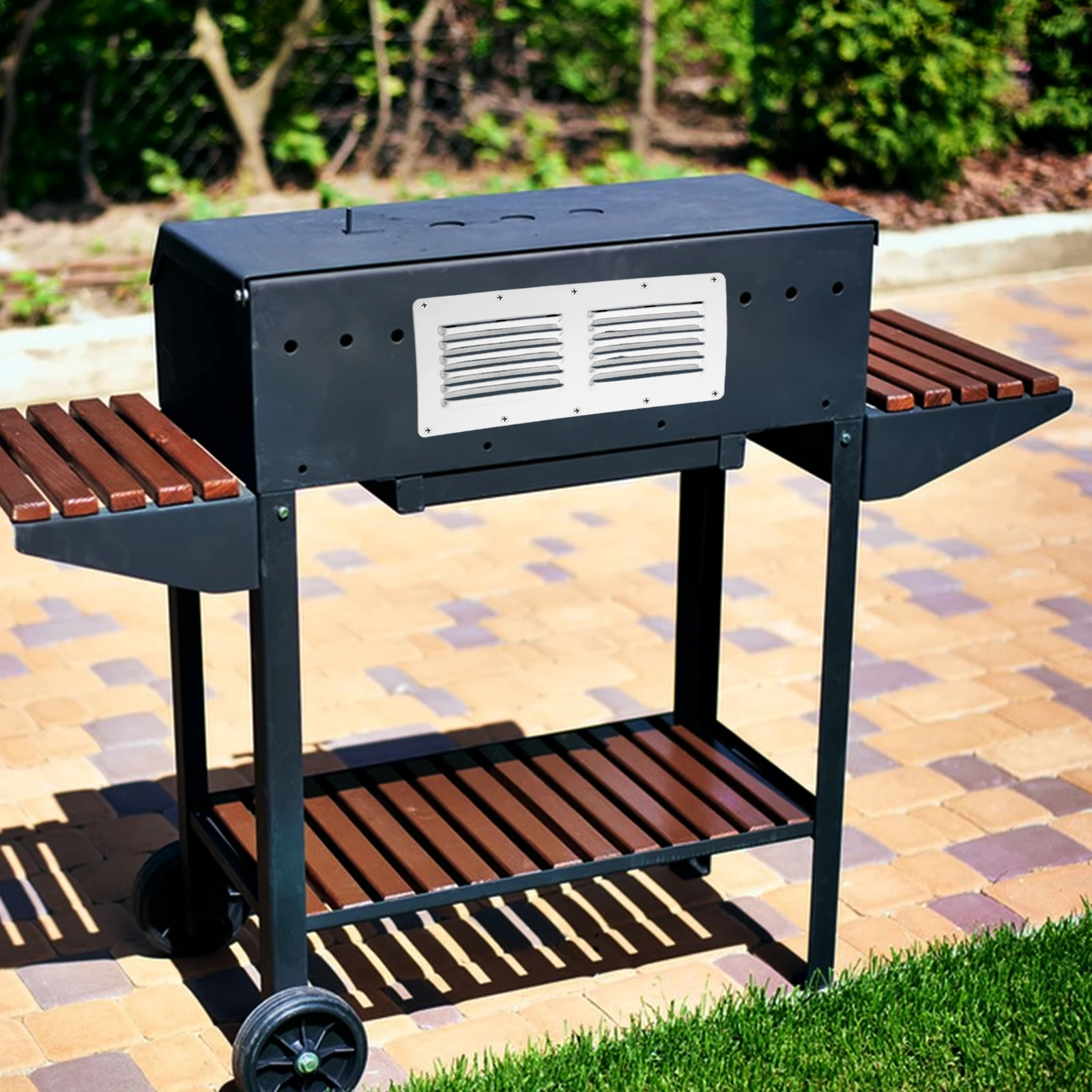 

Stainless Steel Ventilation Cover Grill Fire Pit Screen Cabin Air Venting Panel for Stove Vents Louver Exterior Wall
