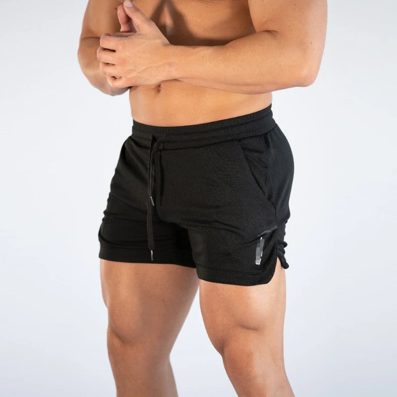 تشغيل السراويل للرجل السراويل الرياضية سريعة الجافة شبكة تنفس ماراثون السراويل كمال الاجسام سراويل قصيرة كبيرة XXXXL بحر