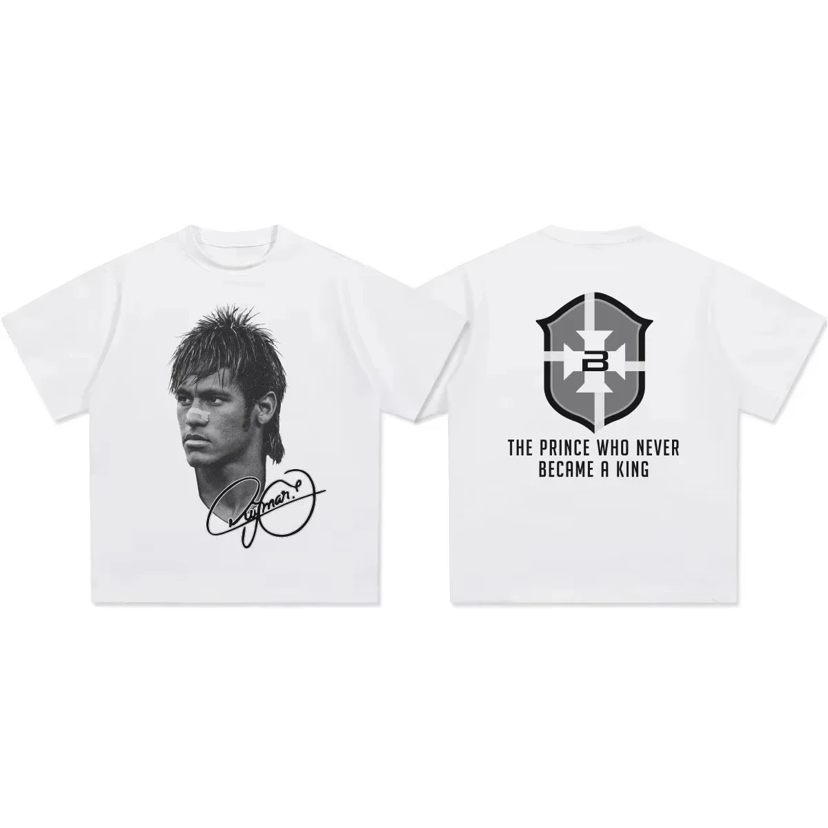 Cristiano Ronaldo Neymar American Football Star Print Cotton Short Sleeve Women T Shirt Clothing Casual Summer Gift