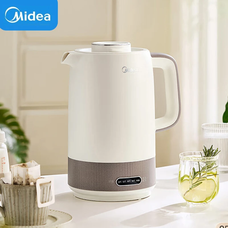 

Midea Household Electric Kettle 5-Stage Temperature-Controlled Water Boiler Anti-Dumping High-Quality Teapot 1.7L Capacity