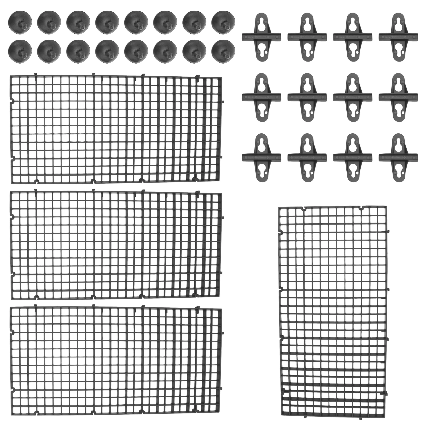 A74E-Aquarium Divider Tray Plastic Mesh Aquarium Egg Box Light Diffuser, Fish Tank Divider Filter Bottom Isolation