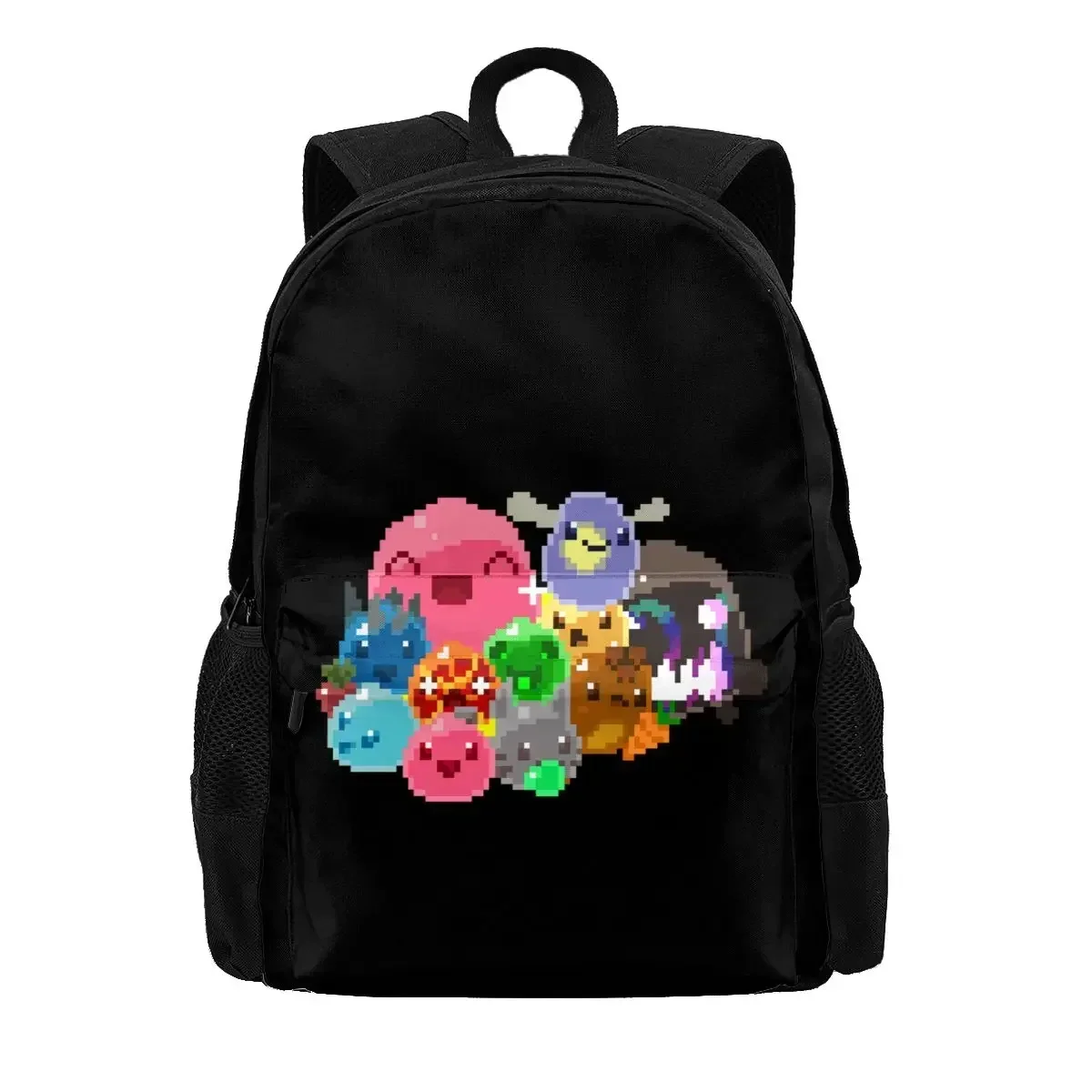 Slime Rancher 8 Bit Slimes Tarr Video Game Large Capacity Backpack Bookbag Shoe Bag Eco Friendly Clothes Backpacks