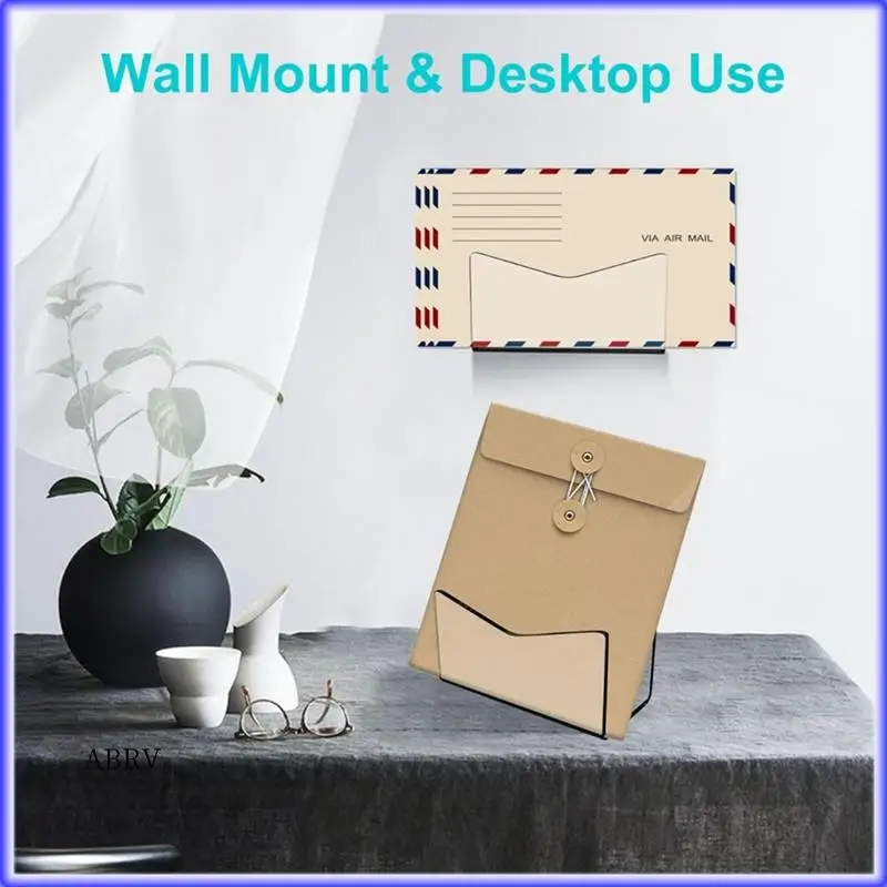 

Highly Recommended-Countertop Mail Holder Acrylic Mail Sorter Mail Organizer 15.5X6.5X10.5Cm For Desk Envelope Holder For Wall O