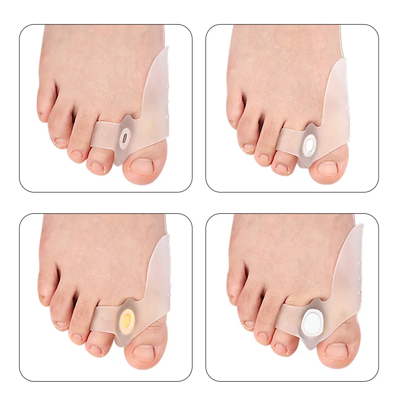 8pcs Silicone Toe Separator Bunion Corrector Hammer Toe Corrector Soft Silicone Material for Toe Separation Foot Care Tool