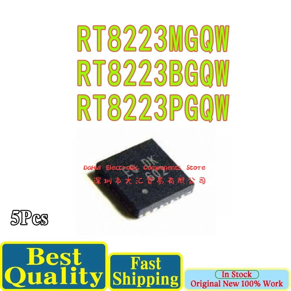 (5piece)100% New RT8223 RT8223MGQW RT8223M EQ=DE EQ=.. RT8223PGQW RT8223P 20=EL 20=.. RT8223BGQW RT8223B DS=CD DS=.. QFN-24 Chip