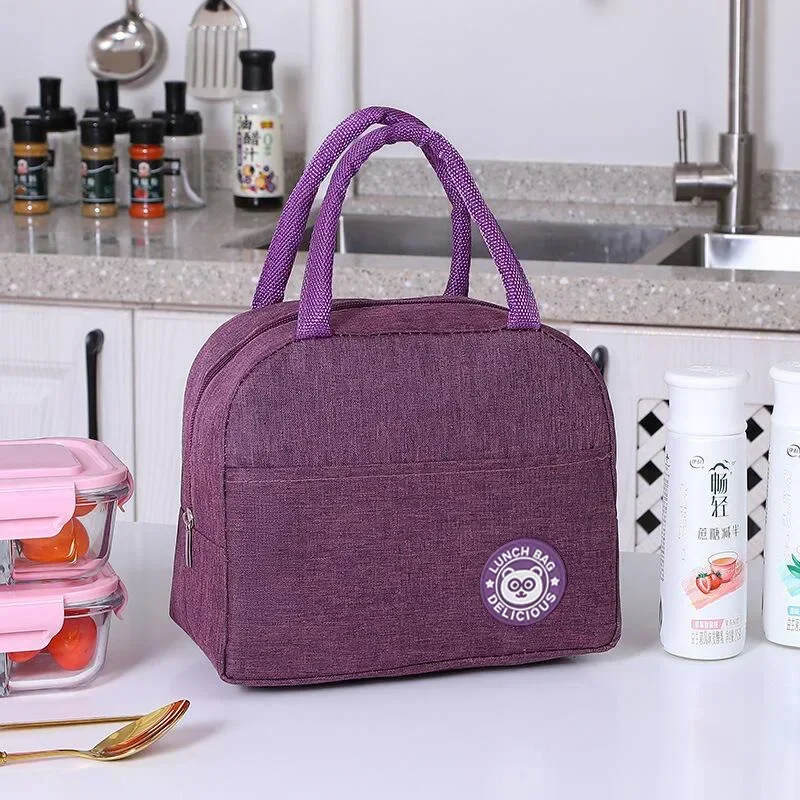 1pc Insulated Lunch Bag Women Casual  Waterproof and Lunch Box Case for School and Office - Keep Your Food Fresh and Delicious