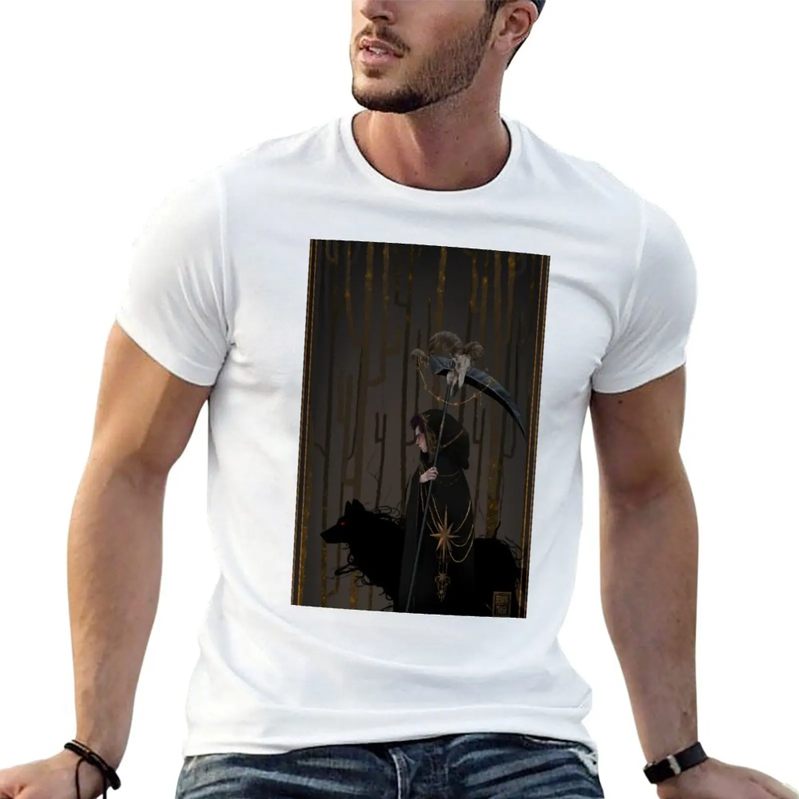 Death Stiles Card T-Shirt anime stuff fashion shirts T-shirts for men cotton
