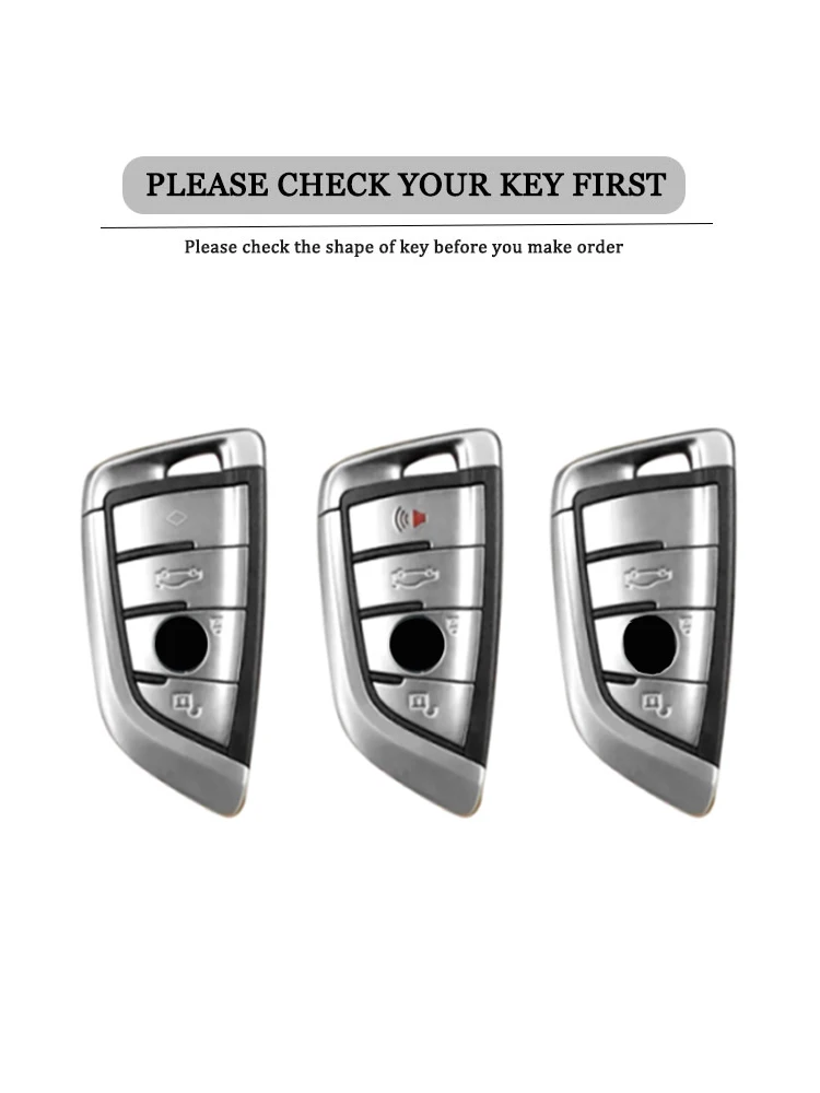 Zink-legierung Auto Schlüssel Fall Abdeckung für Bmw X1 X2 X3 X4 X5 X6 1 2 3 5 Serie 2016 2017 2018 2019 2020 Schlüssel Halter Shell Zubehör – Detail 1