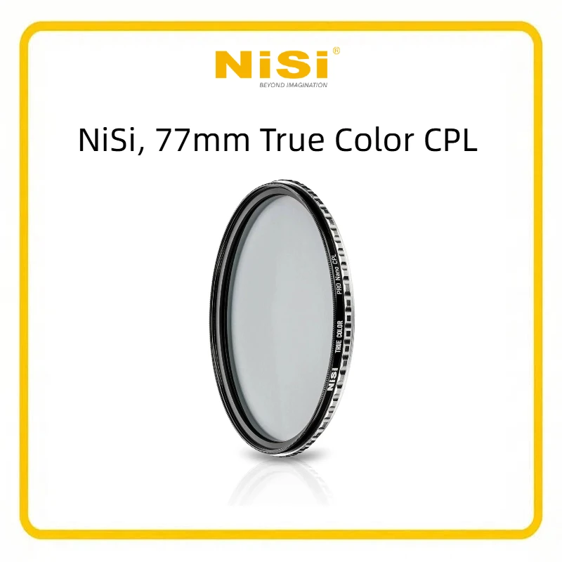 NiSi 82mm True Color Pro Nano CPL Filter, Reduces Reflections from Non-Metallic Surfaces, Increases Sky and Foliage Depth