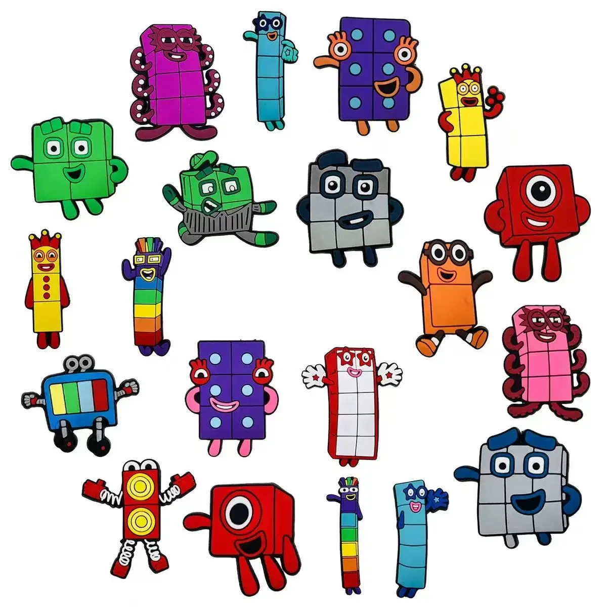 10-100pcs Cute Numbers Shoe Charms For Sandals,Shoe Decoration Accessories Shoe Pins Great Gift For Men Wom