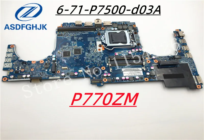 

Оригинальная материнская плата для ноутбука CLEVO x799 P771ZM P770ZM 6-71-P7500-d03A 6-77-P770ZM0A-N03A-2, 100% тест в порядке