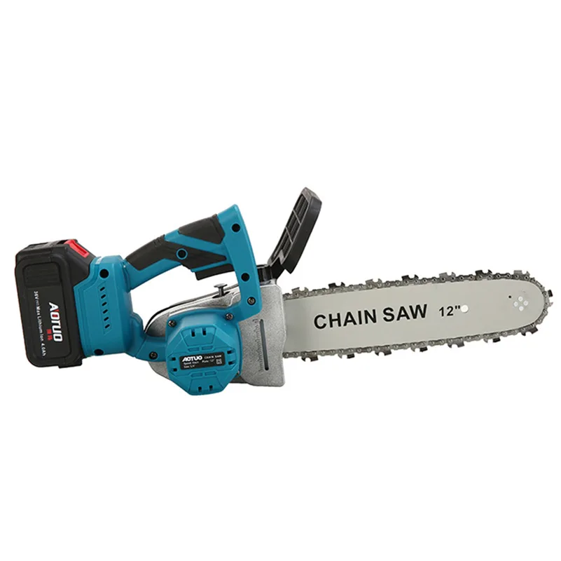 

12 Inches Portable Brushless Lithium Electric Chain Saw High Power Rechargeable Cordless One-handed Chainsaw for Pruning