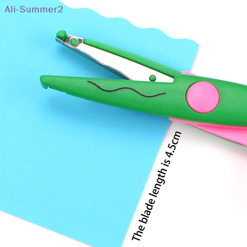 

{Summer2} 6Pcs Scissors Wavy Pattern Paper Cutter DIY Handmade Tools Paper Craft Card Photo Scissors Kids Gifts Office Supplies
