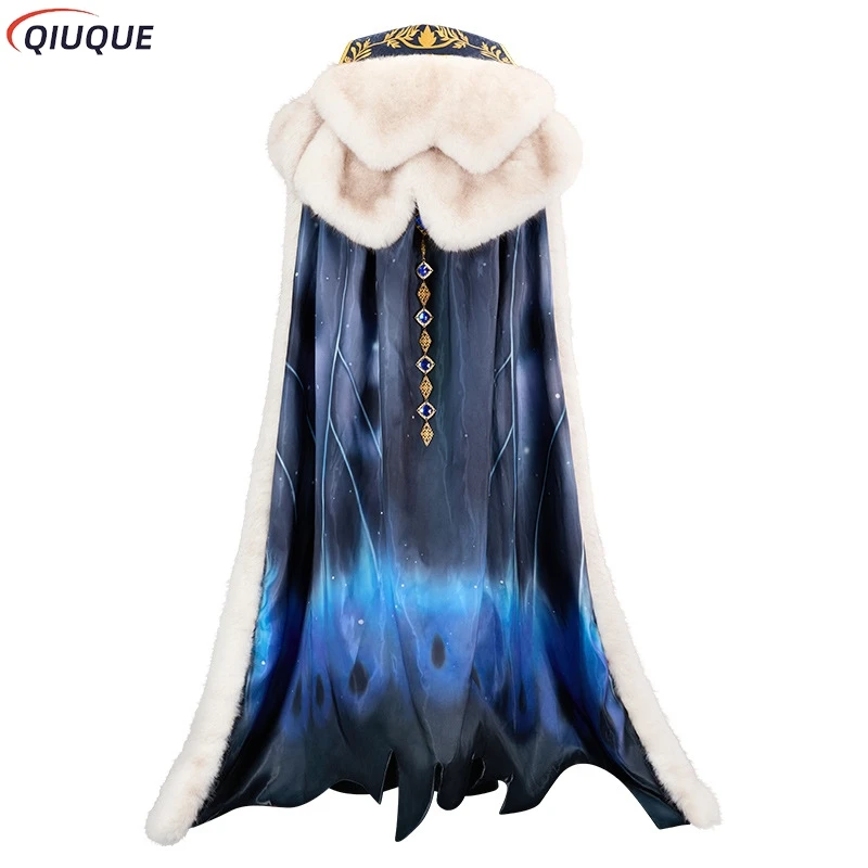 Game Identity Ⅴ Alva Lorenz Hermit Warden Cosplay Costume Long Fur Collar Cloak Uniform for Men Halloween Carnival Suit