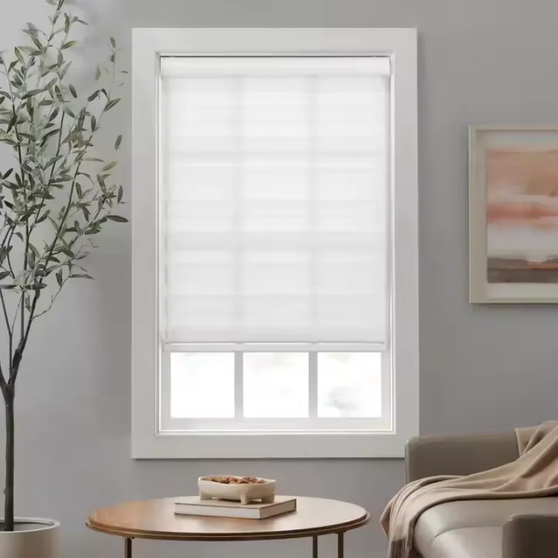 

New Upgrade High Quality Filtering Anti UV Electric Zebra Blinds For Windows