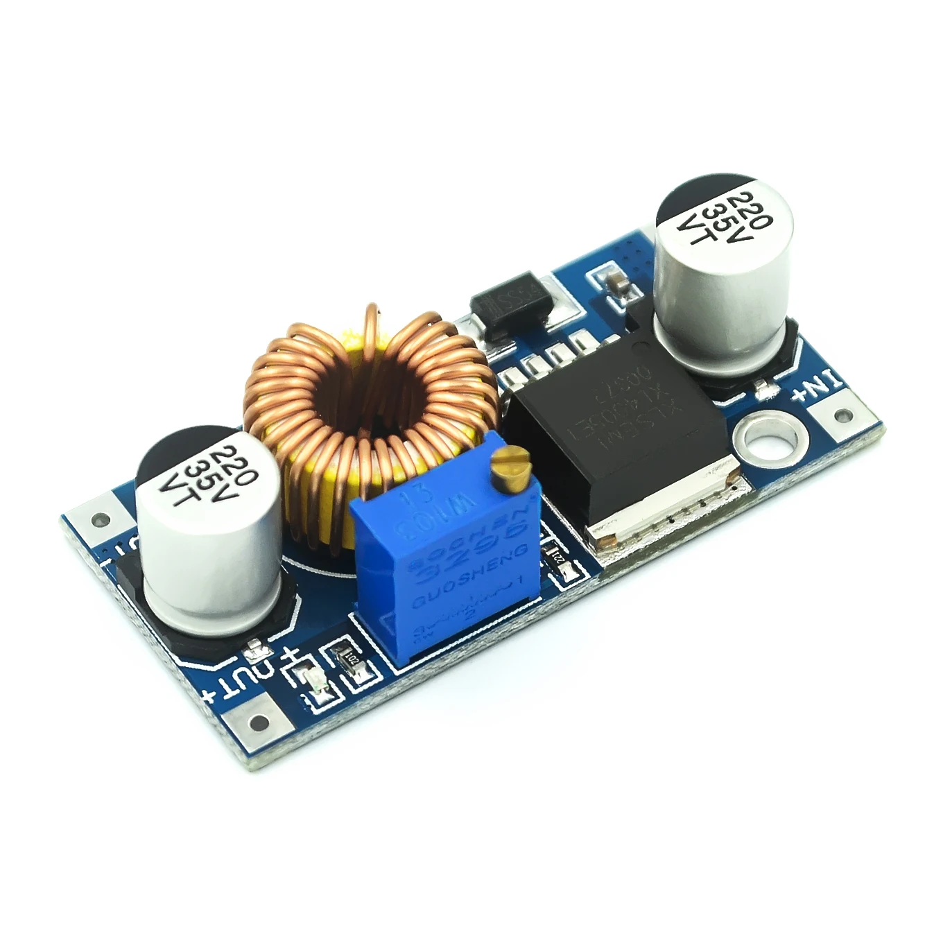 5A DCDC Adjustable Step-Down Power Supply Module High Power XL4005 High Efficiency Voltage Regulator Far More Than LM2596