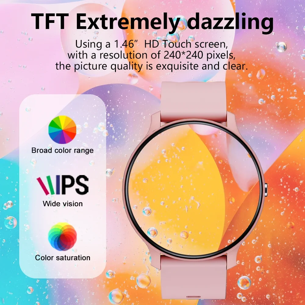 ساعة ذكية جديدة من الدرجة العسكرية 1.46 بوصة شاشة TFT BT5.3 تنبيهات الاتصال/الرسائل، بطارية 230 مللي أمبير في الساعة، ساعة مغامرة خارجية للرجال IP68
