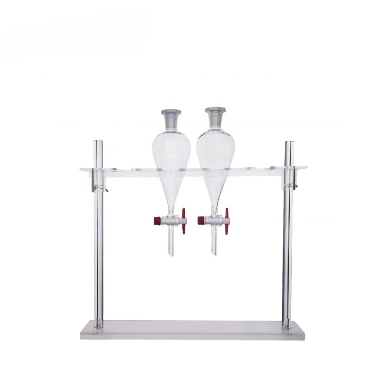 

Plexiglass Separation Funnel Rack Thickened Smooth Acrylic Rack for Glass Funnels