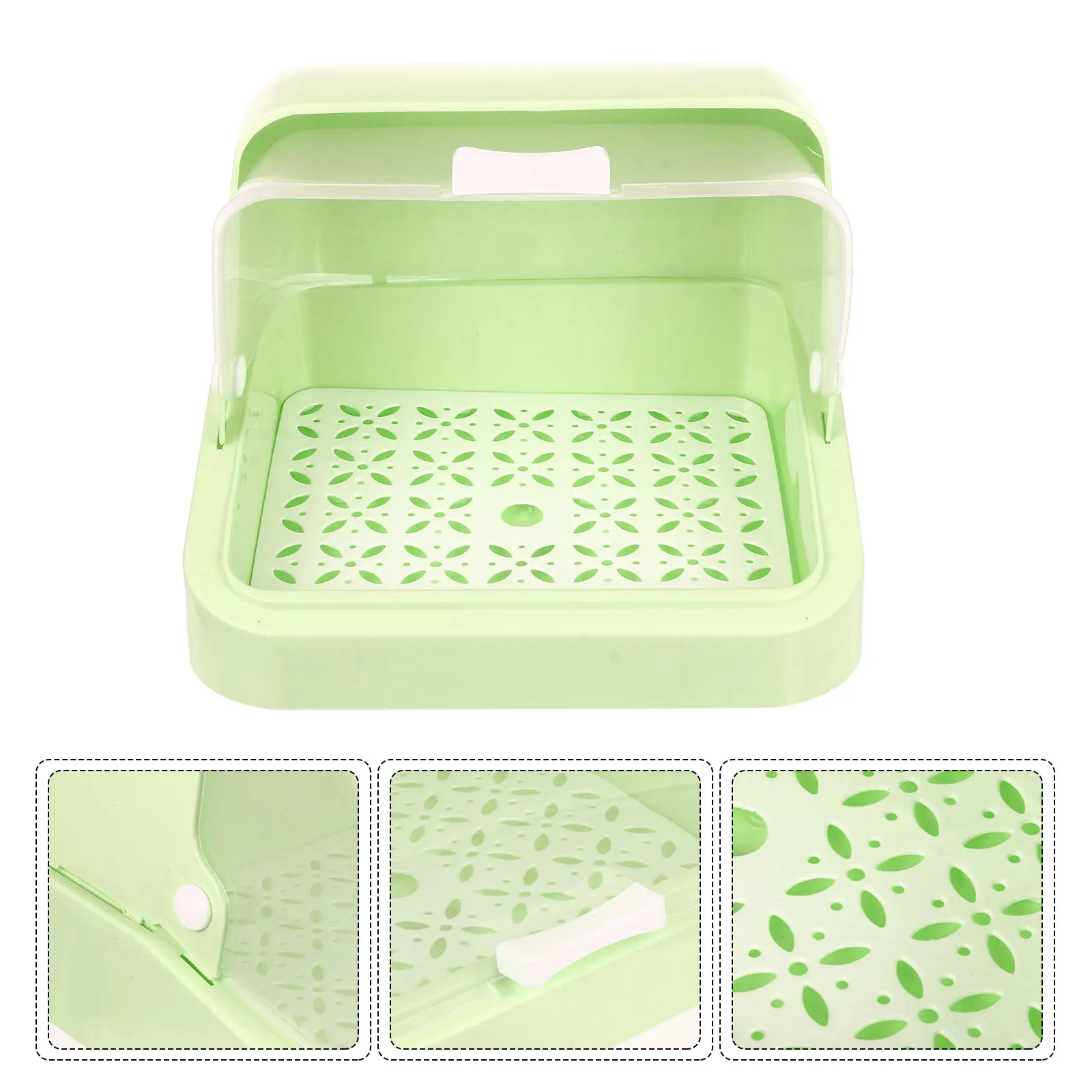

Baby Bottle Storage Box Large Capacity PP Material Dust Proof Cover Organizer for Bottles Utensils Container
