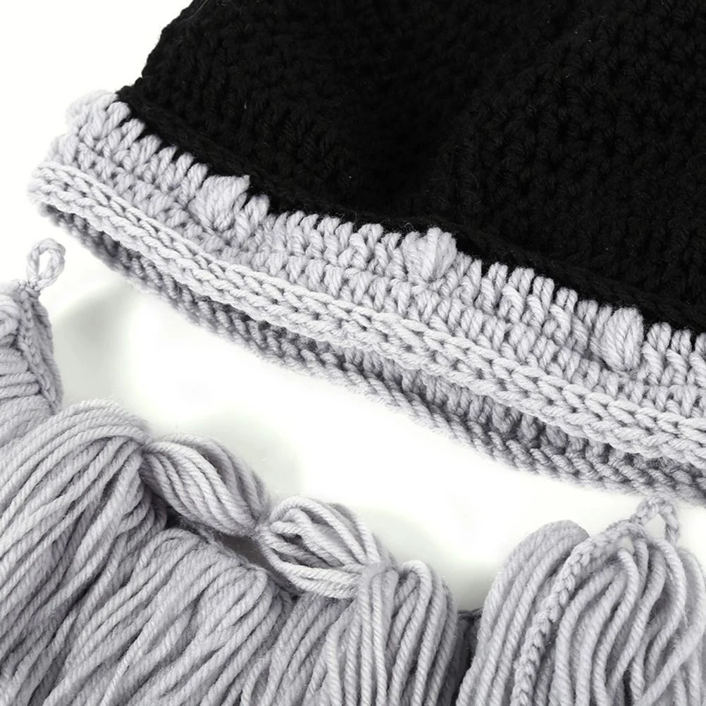 

Viking Style Festival Hat Birthday Party Decoration Costume Accessory For Kids Adults Halloween Event (Light Gray)
