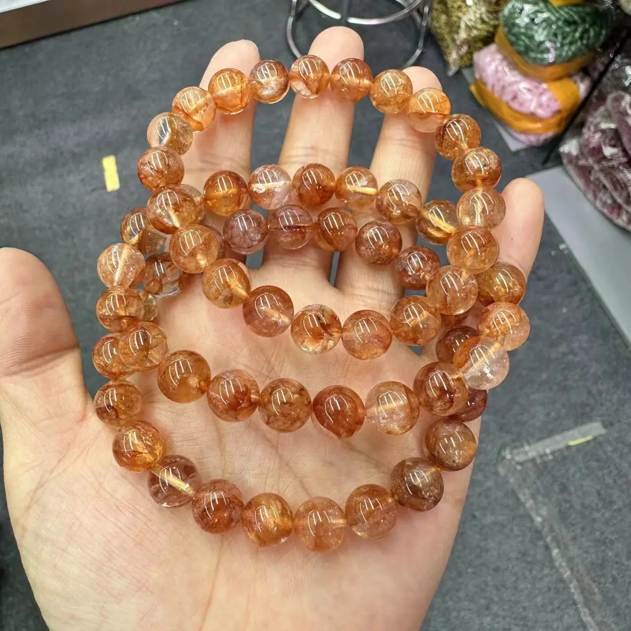 NEW Natural Golden Hematoid/Golden Healer  Stone Bracelet Good Quality Gemstone Fashion Jewelry Christmas Gift Wholesale