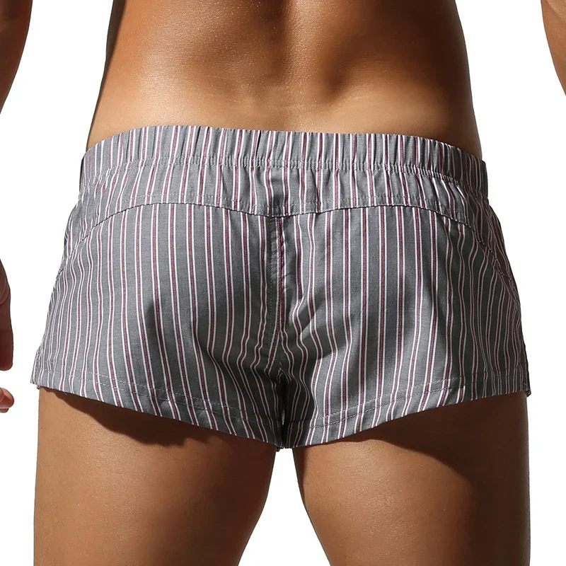 TAUWELL Classic Striped Trunks for Men Underwear Comfortable Breathable Cotton