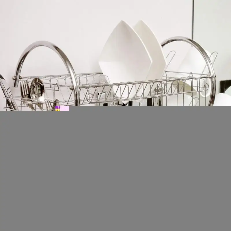 Kitchen Accessories Dish Rack Basket Galvanized Household Wash Great Kitchen Storage Sink Drain Drying Rack Organizer Spice Rack