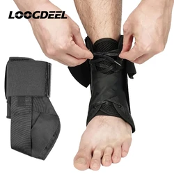 LOOGDEEL 1Pcs Adjustable Ventilate Elastic Sport Pressurized Bandage Ankle Support Ankle Retainer Protector Gear Foot Brace Men