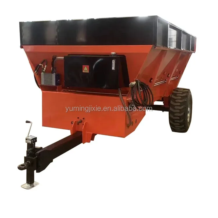 Farm Tractor Traction Spreading Manure Machine Chicken Sheep Manure Fertilizer Spreader Manufacturer For Sale