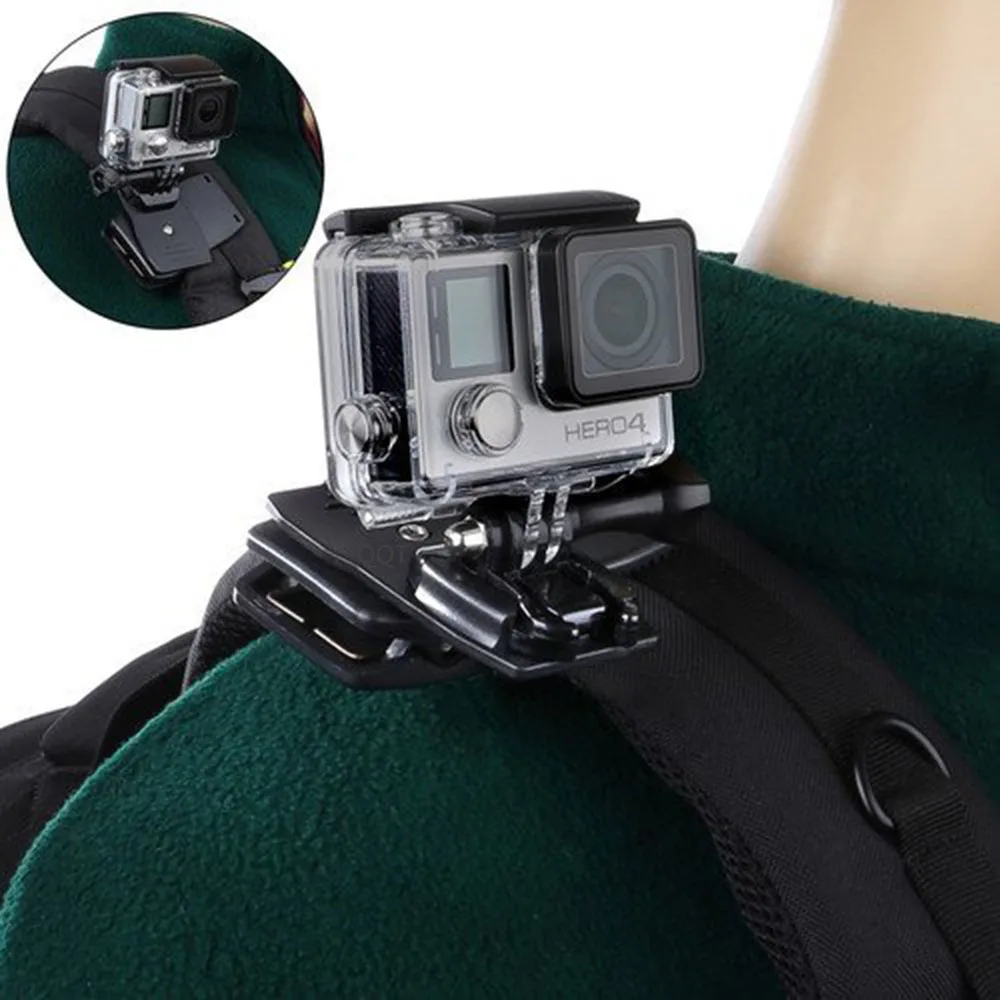 QQT 360 Degree Rotation Fast Clip Holder Clip for Gopro Hero11 10 9 8 7 6 5 4 3+ 3 2 SJ4000 SJ5000 xiaomi Yi 4 k Action Camera